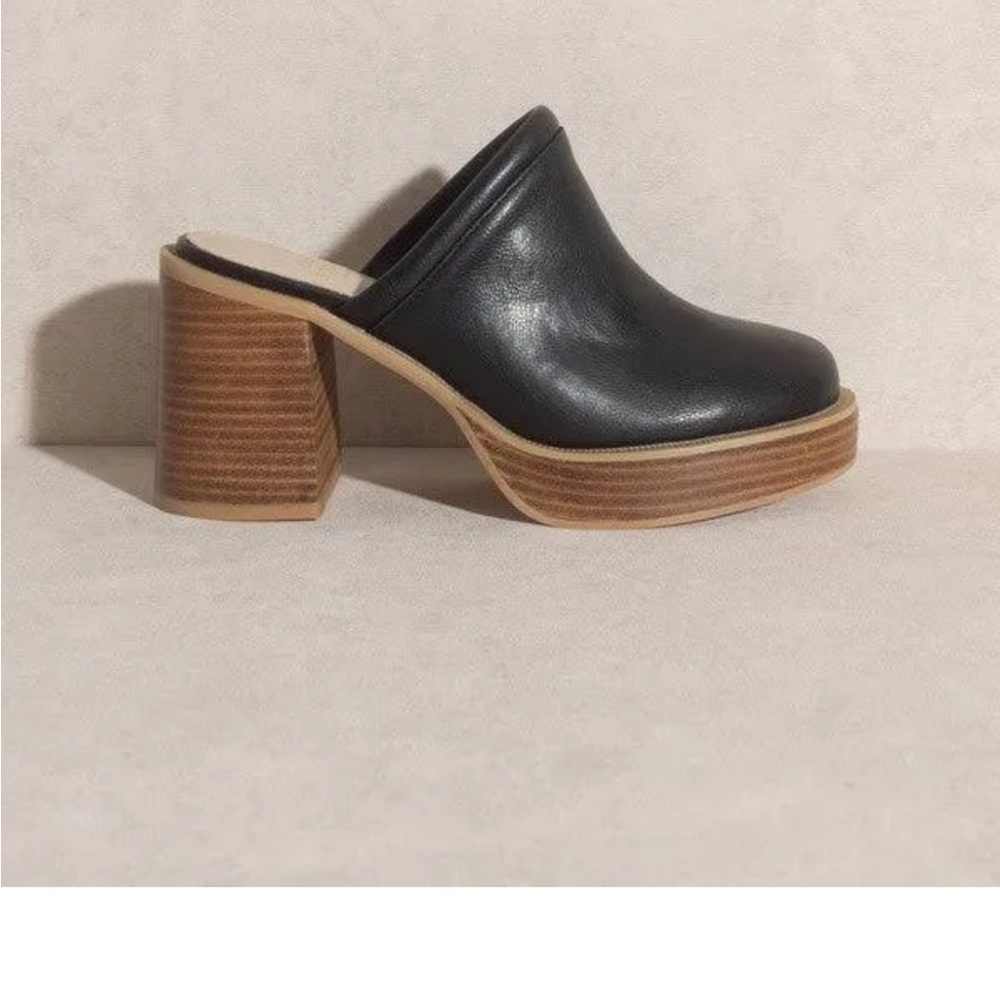 Oasis Society Ava Platform clogs black size 8